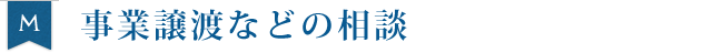 事業譲渡などの相談