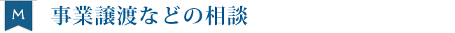 事業譲渡などの相談